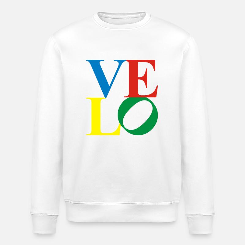 velo - love 4-farb - Stanley/Stella Unisex Bio-Sweatshirt ROLLER - Weiß