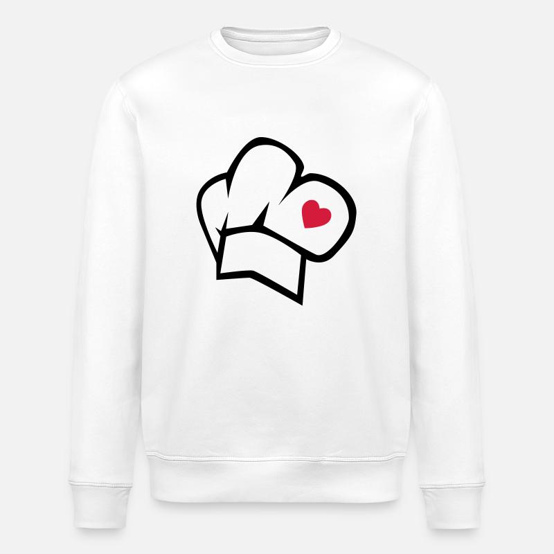 Kochmütze - Stanley/Stella Unisex Bio-Sweatshirt ROLLER - Weiß