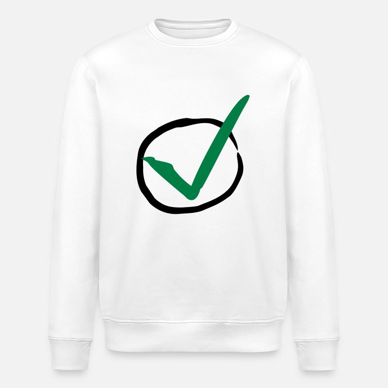 Checkmark - Stanley/Stella Unisex Bio-Sweatshirt ROLLER - Weiß