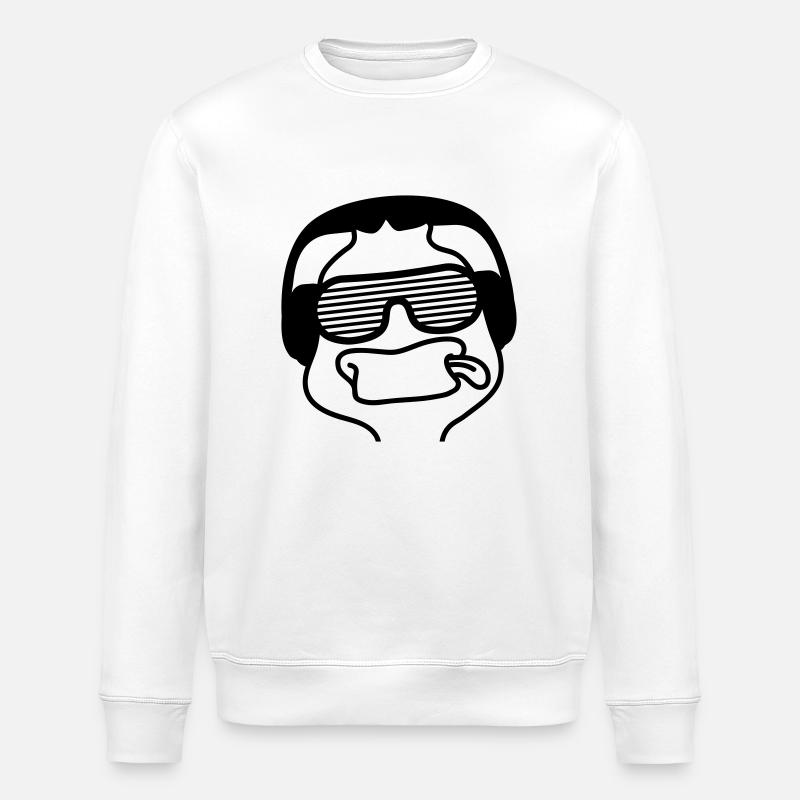 Party Duck - Sweat bio ROLLER Stanley/Stella Unisexe - blanc