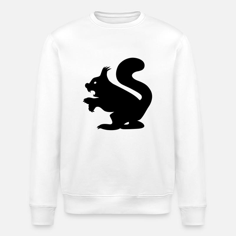 Écureuil assassin-Evil écureuil - Sweat bio ROLLER Stanley/Stella Unisexe - blanc