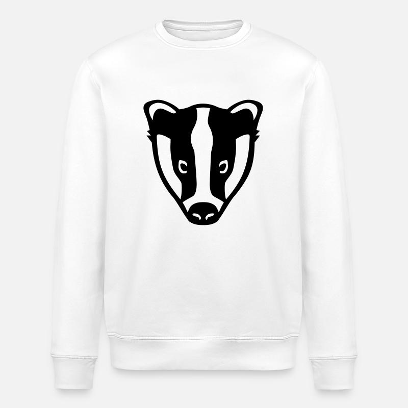 Badger - Stanley/Stella ROLLER Unisex Organic Sweatshirt - white