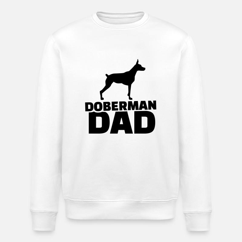 Doberman Dad - Sweat bio ROLLER Stanley/Stella Unisexe - blanc