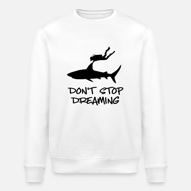 plongée - Sweat bio ROLLER Stanley/Stella Unisexe - blanc