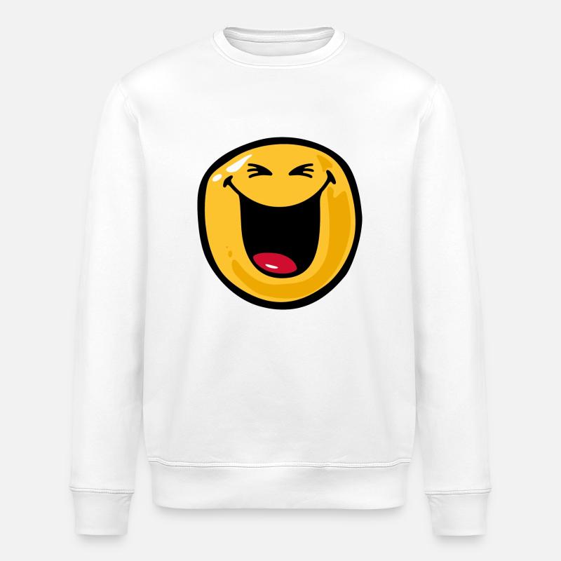 Smiley happy glee - Sweat bio ROLLER Stanley/Stella Unisexe - blanc