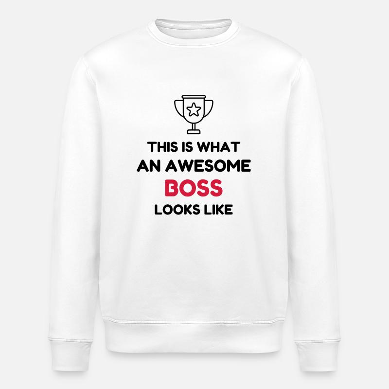 Manager / Chef / Arbeit / Job - Stanley/Stella Unisex Bio-Sweatshirt ROLLER - Weiß