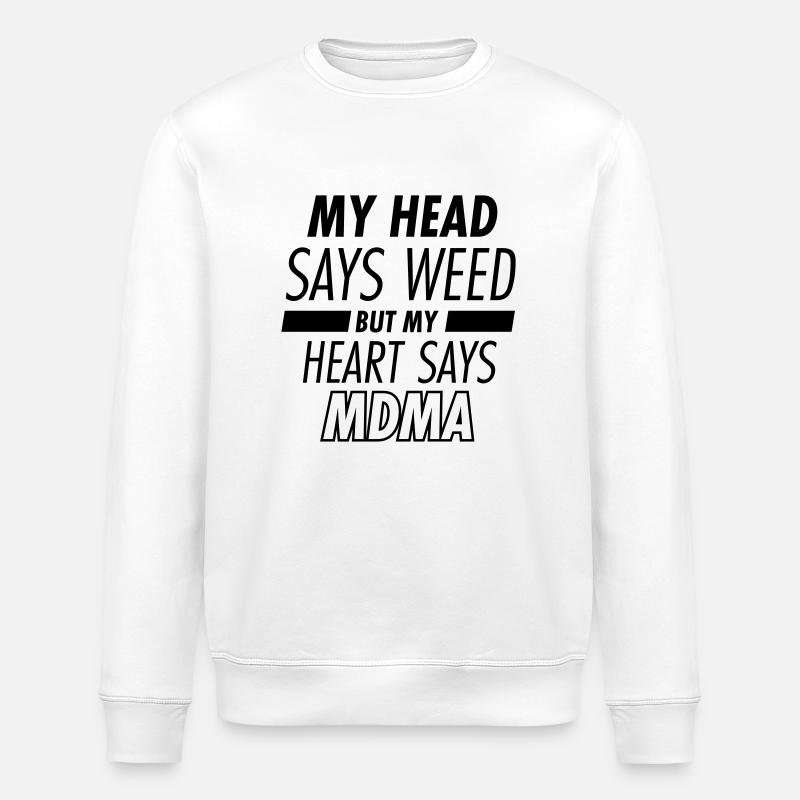 MDMA - Sweat bio ROLLER Stanley/Stella Unisexe - blanc