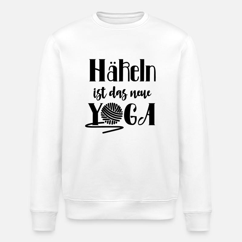 Häkeln Yoga - Stanley/Stella Unisex Bio-Sweatshirt ROLLER - Weiß