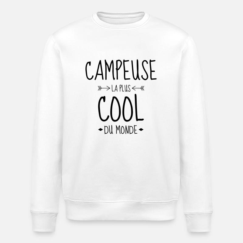 camping / campeur / campeuse / scout - Sweat bio ROLLER Stanley/Stella Unisexe - blanc