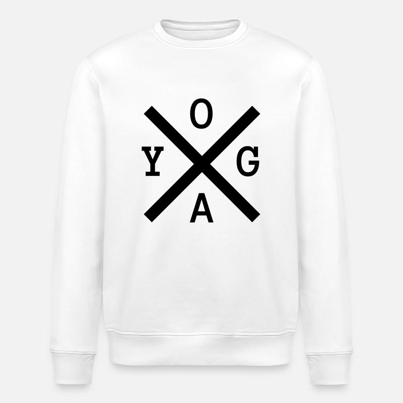 YOGA x - Stanley/Stella Unisex Bio-Sweatshirt ROLLER - Weiß