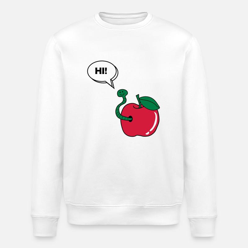 wurm_hi_02 - Stanley/Stella Unisex Bio-Sweatshirt ROLLER - Weiß