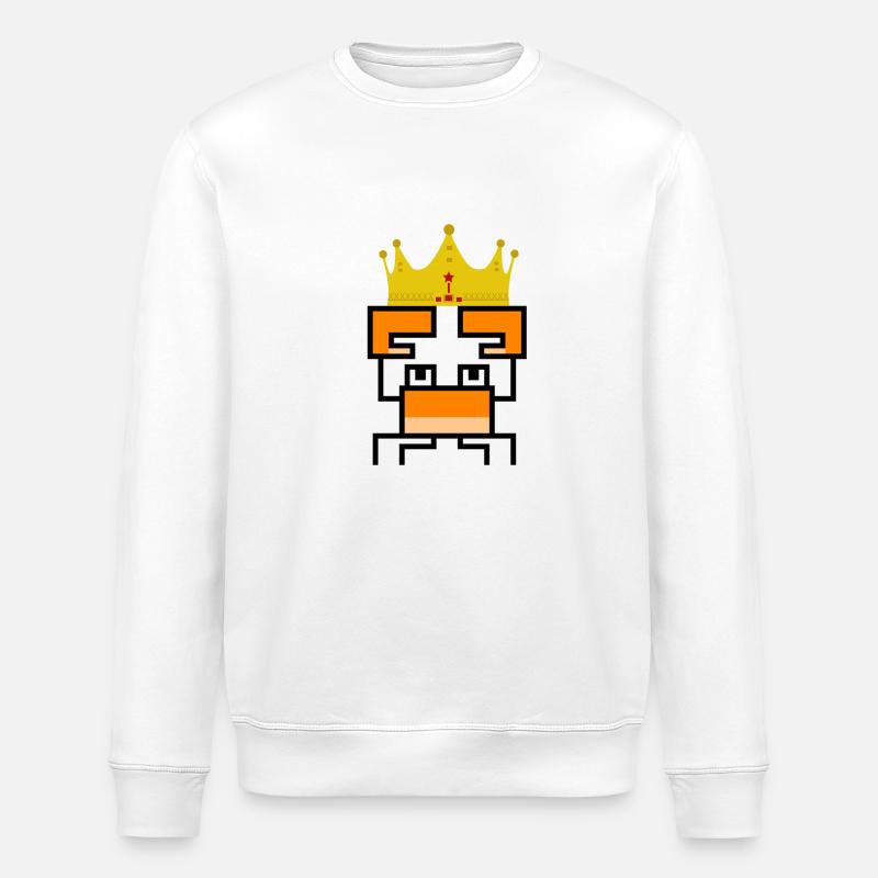 Couronne de merde - Sweat bio ROLLER Stanley/Stella Unisexe - blanc