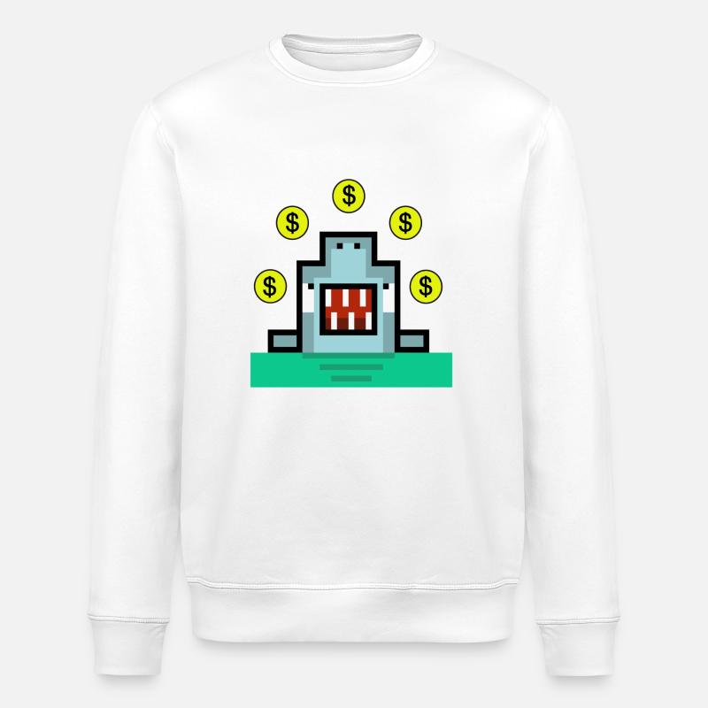 Dollar-Hai-Jongleur - Stanley/Stella Unisex Bio-Sweatshirt ROLLER - Weiß