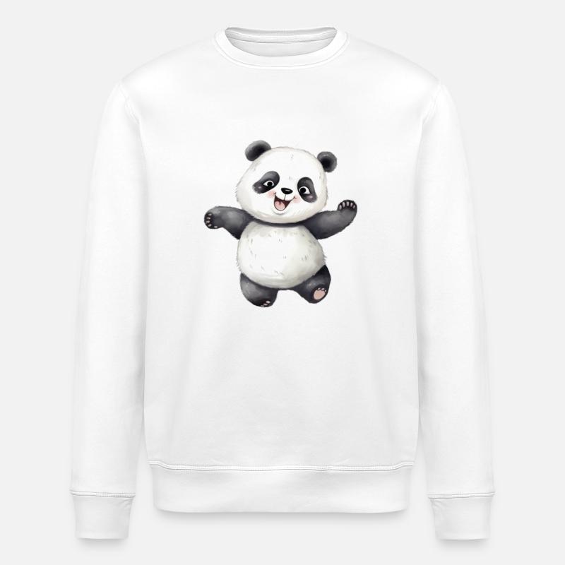 Panda / Classe Panda - Sweat bio ROLLER Stanley/Stella Unisexe - blanc