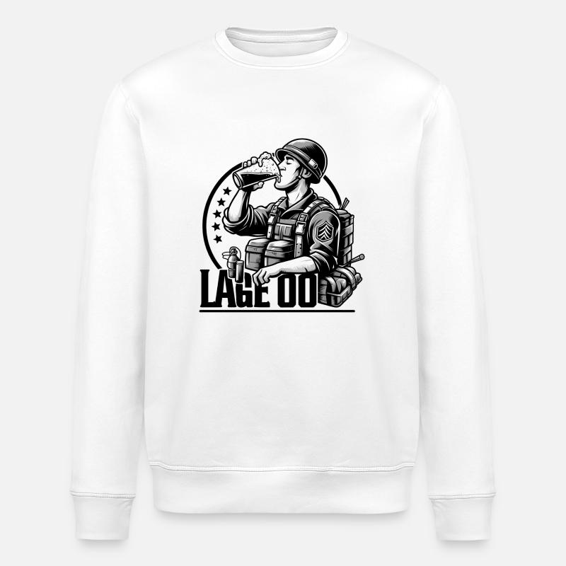 Armed Forces Disarmament T-Shirt - Stanley/Stella ROLLER Unisex Organic Sweatshirt - white