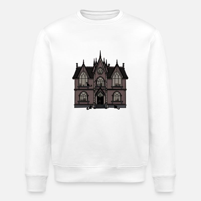 Katzen-Villa - Stanley/Stella Unisex Bio-Sweatshirt ROLLER - Weiß
