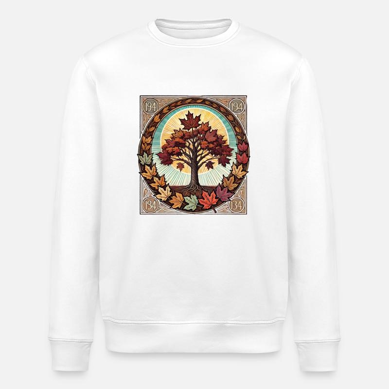 Érable - Sweat bio ROLLER Stanley/Stella Unisexe - blanc