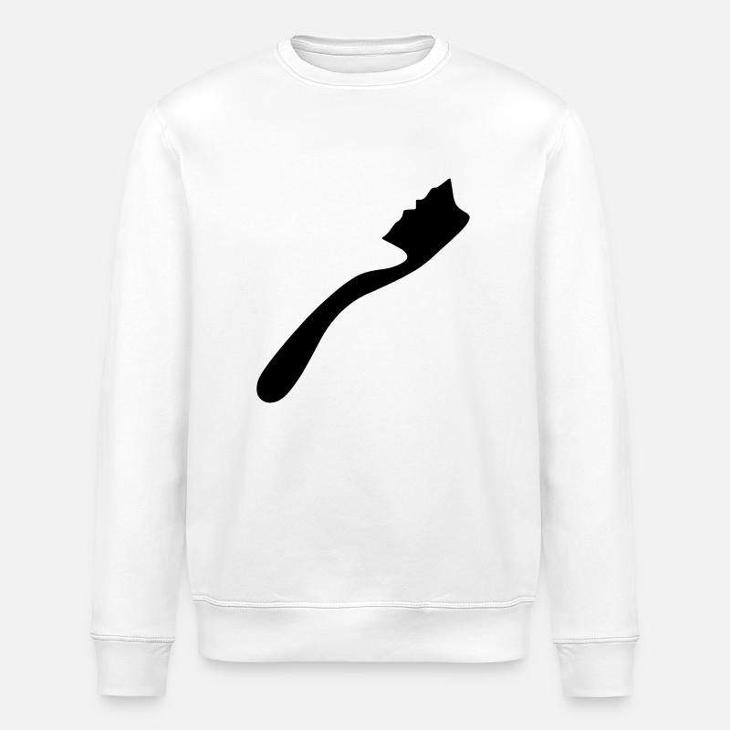 Toothbrush - Stanley/Stella ROLLER Unisex Organic Sweatshirt - white