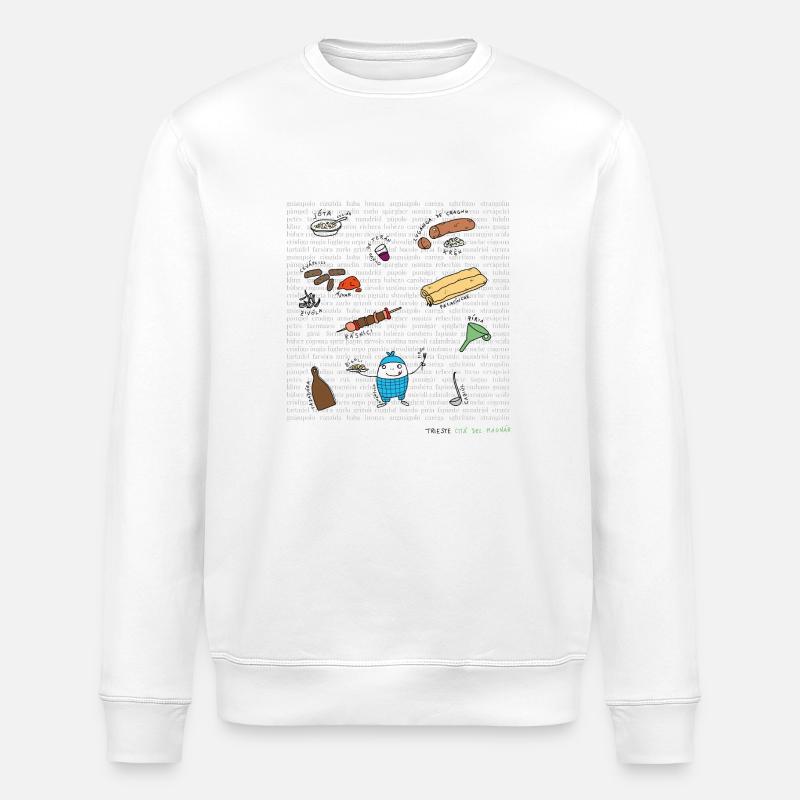 Magnar Backpack - Stanley/Stella ROLLER Unisex Organic Sweatshirt - white