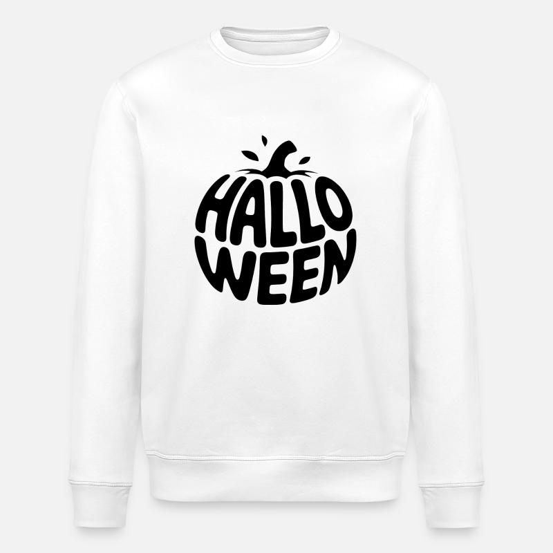 Citrouille - Logo de légume cool - Sweat bio ROLLER Stanley/Stella Unisexe - blanc
