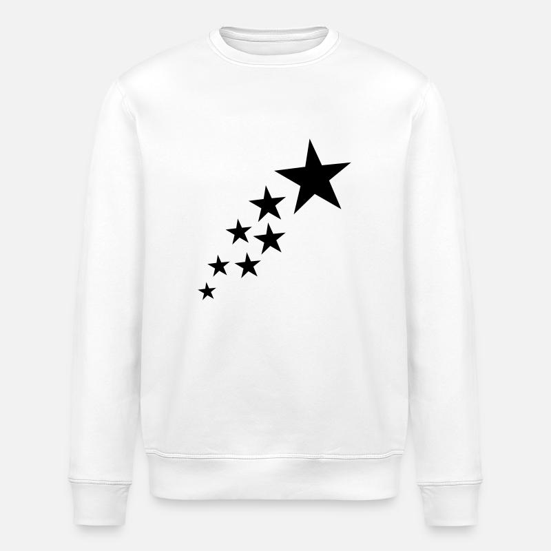 étoiles - Sweat bio ROLLER Stanley/Stella Unisexe - blanc