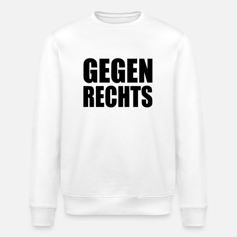 Gegen rechts - Stanley/Stella Unisex Bio-Sweatshirt ROLLER - Weiß