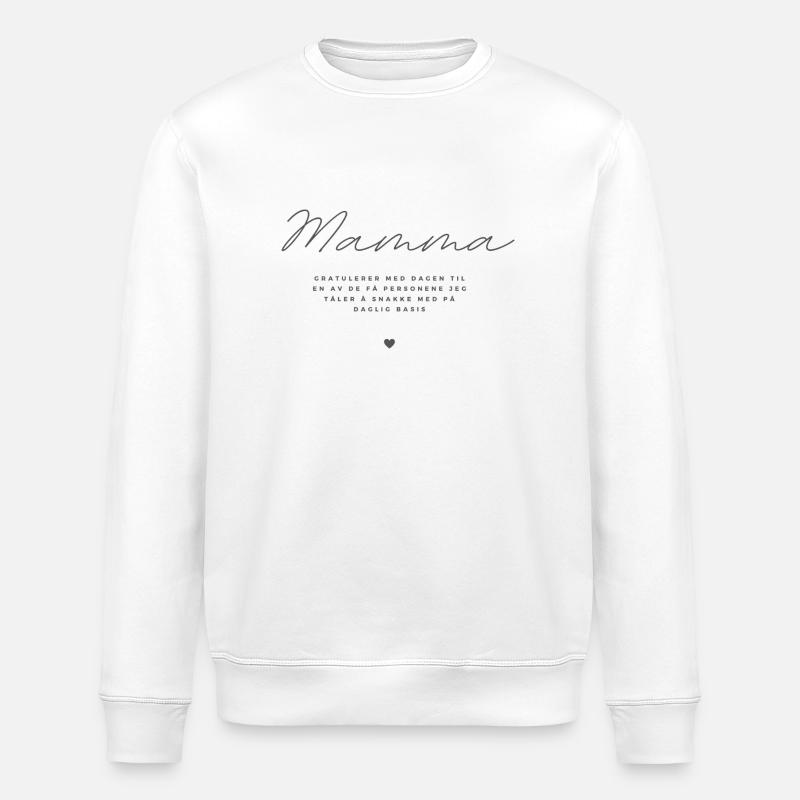 Félicitations à maman - Sweat bio ROLLER Stanley/Stella Unisexe - blanc