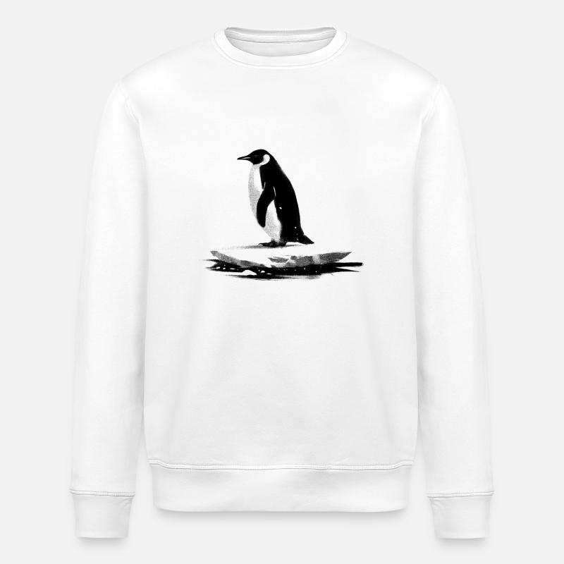 Manchot majestueux - Sweat bio ROLLER Stanley/Stella Unisexe - blanc