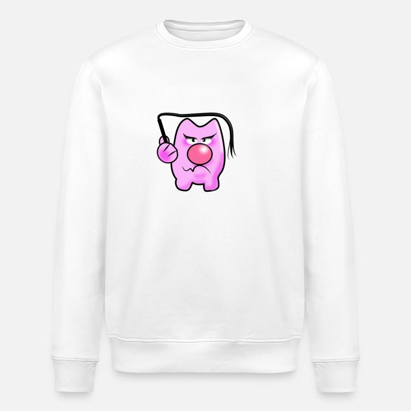 Peitschen Schwein - Stanley/Stella Unisex Bio-Sweatshirt ROLLER - Weiß