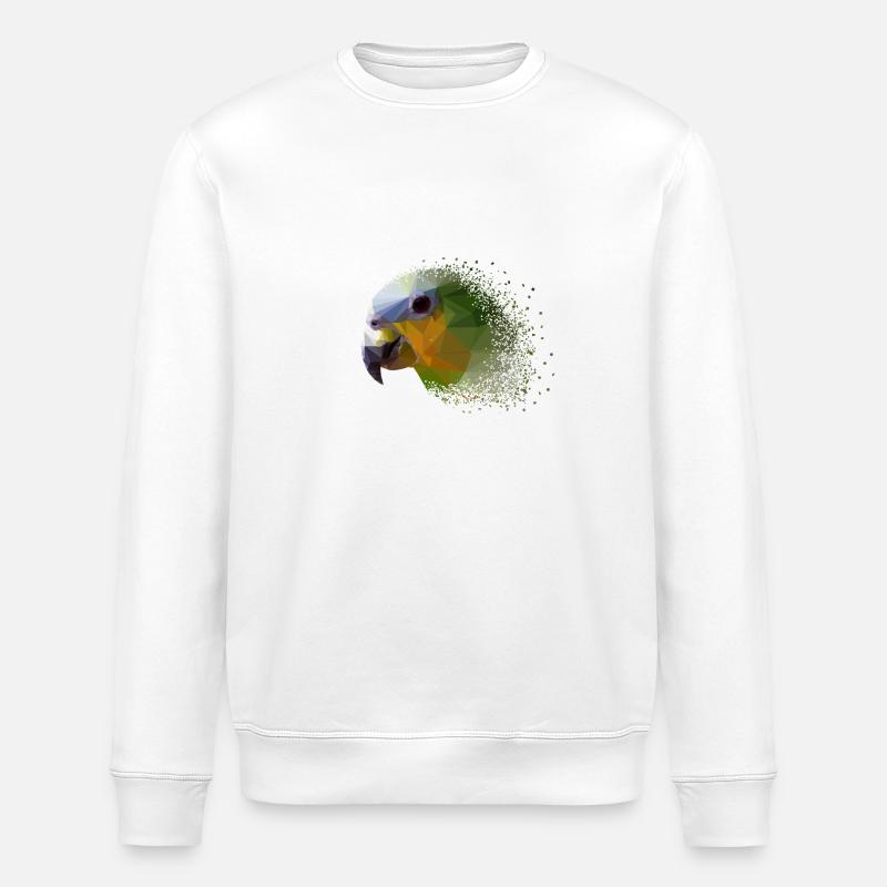 Papagei - Stanley/Stella Unisex Bio-Sweatshirt ROLLER - Weiß