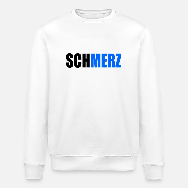 Schmerz no merz - Stanley/Stella Unisex Bio-Sweatshirt ROLLER - Weiß