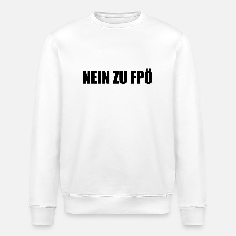 Non à fpö - Sweat bio ROLLER Stanley/Stella Unisexe - blanc