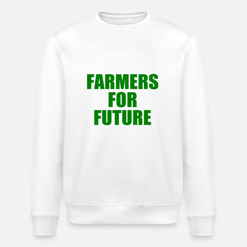 farmers for future - Stanley/Stella ROLLER Unisex Organic Sweatshirt - white