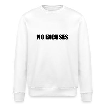 No excuses - Sweat bio ROLLER Stanley/Stella Unisexe - blanc - Devant - Nik (191cm)