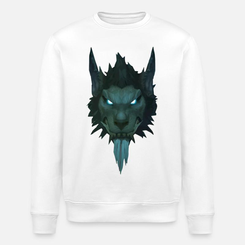 Be the wolf V2 - Sweat bio ROLLER Stanley/Stella Unisexe - blanc