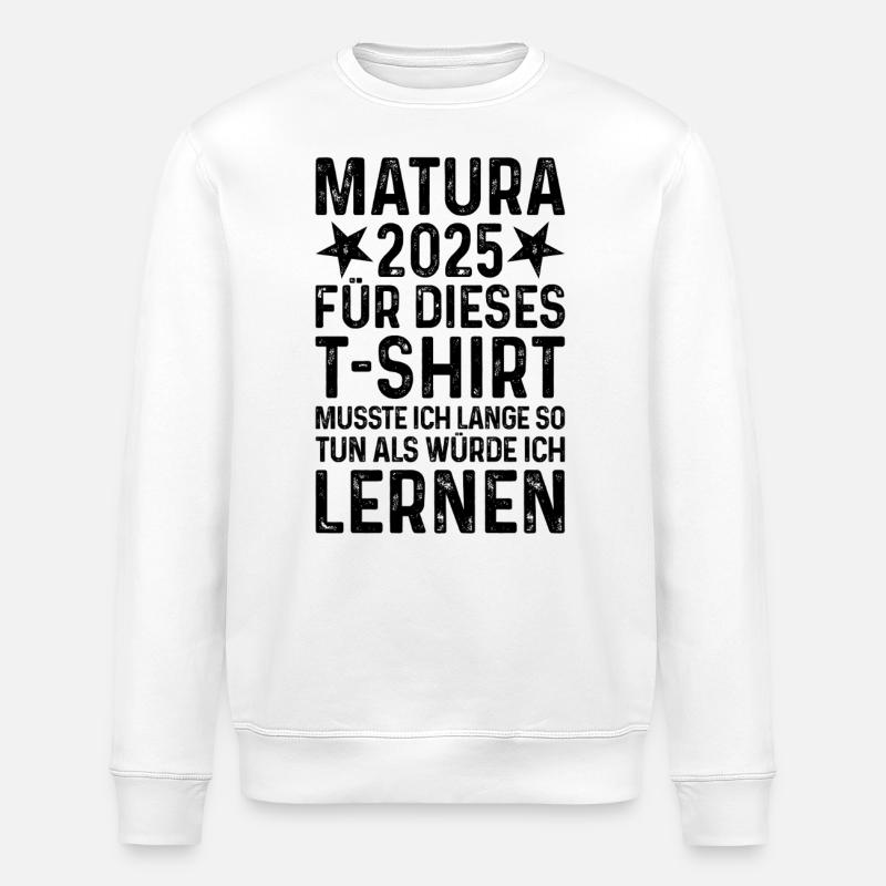 Matura 2025 - Stanley/Stella Unisex Bio-Sweatshirt ROLLER - Weiß