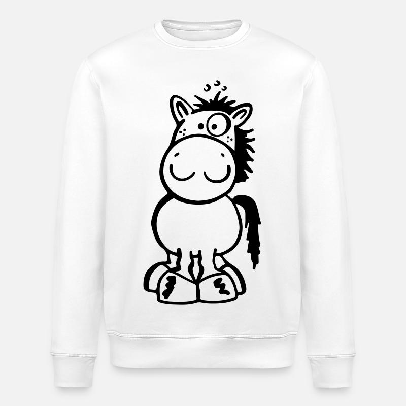 Petit Cheval - Sweat bio ROLLER Stanley/Stella Unisexe - blanc