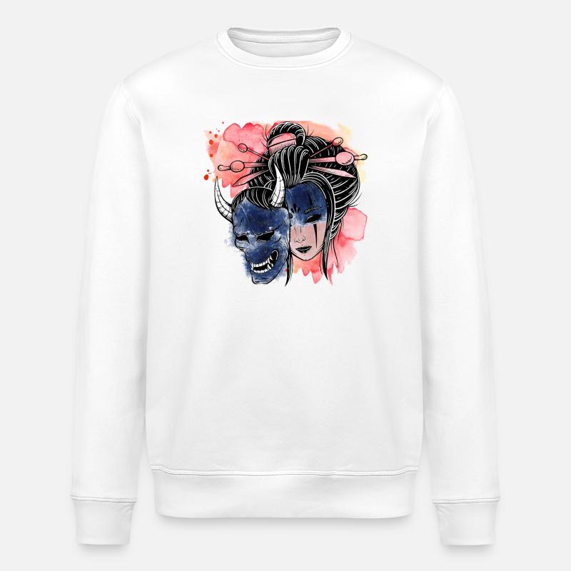 Le double visage - Sweat bio ROLLER Stanley/Stella Unisexe - blanc