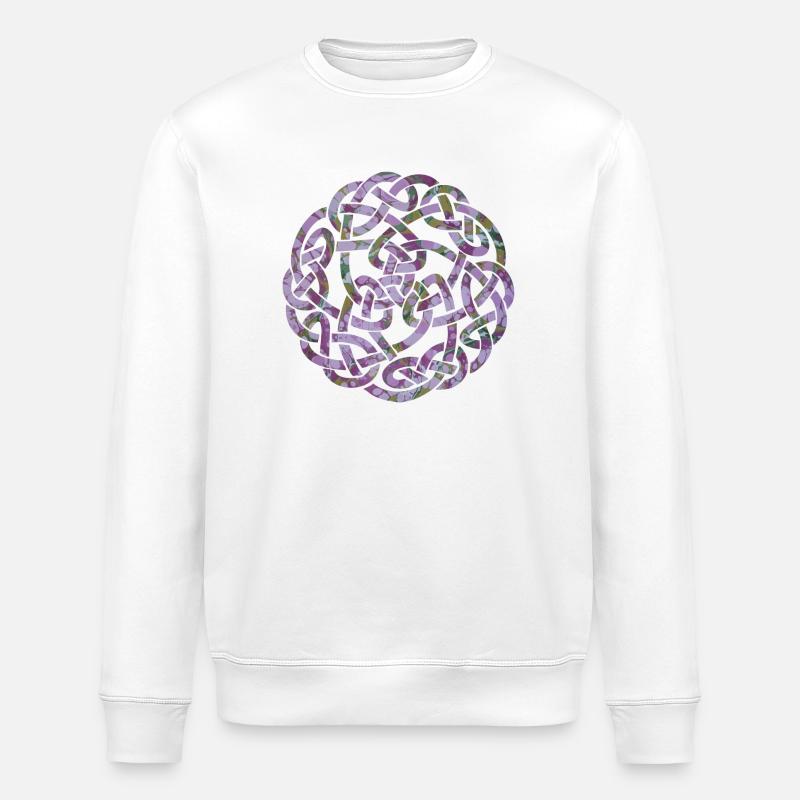 noeud celtique 5 e 230 - Sweat bio ROLLER Stanley/Stella Unisexe - blanc