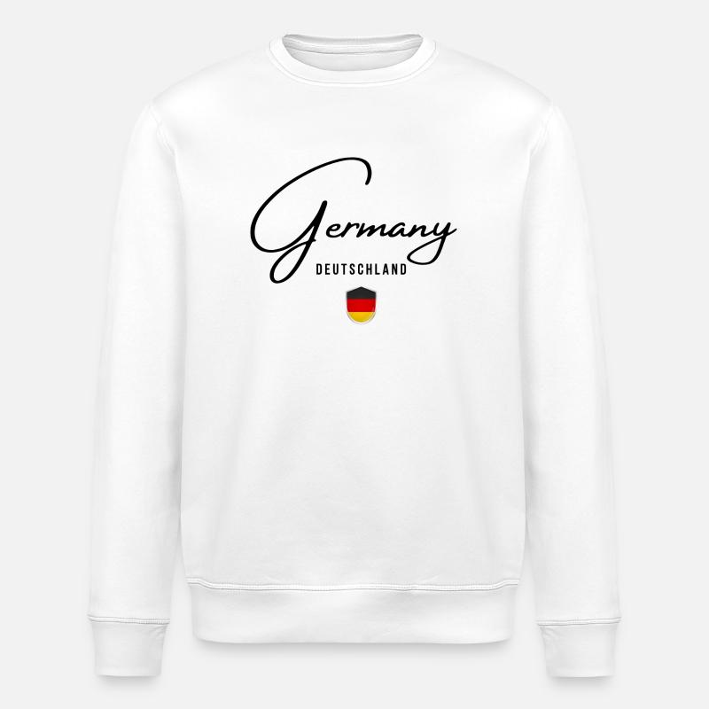 Flagge Deutschlands, deutscher Stolz - Stanley/Stella Unisex Bio-Sweatshirt ROLLER - Weiß