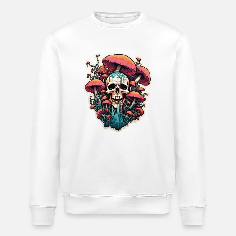 Champignon mortel - Sweat bio ROLLER Stanley/Stella Unisexe - blanc