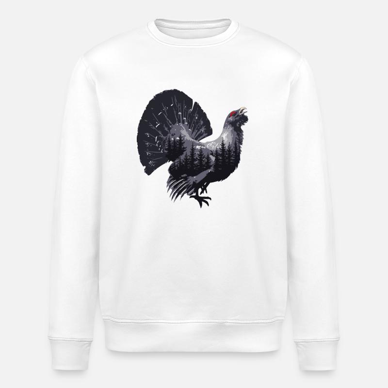 Capercaillie - Stanley/Stella ROLLER Unisex Organic Sweatshirt - white