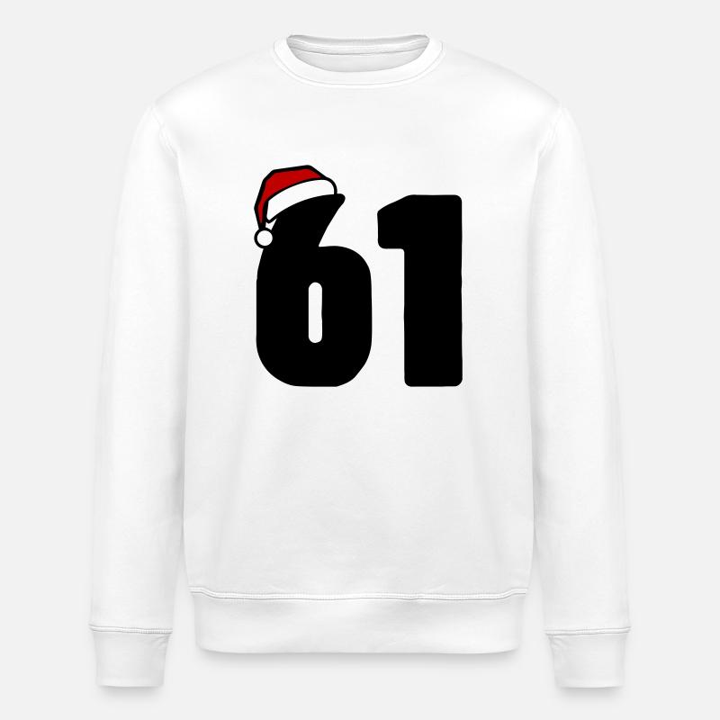 61 Numéro Noël - Sweat bio ROLLER Stanley/Stella Unisexe - blanc
