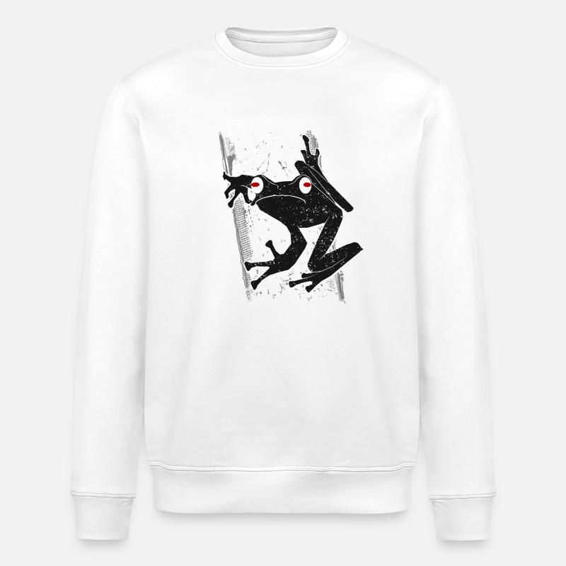 Frog - Stanley/Stella ROLLER Unisex Organic Sweatshirt - white