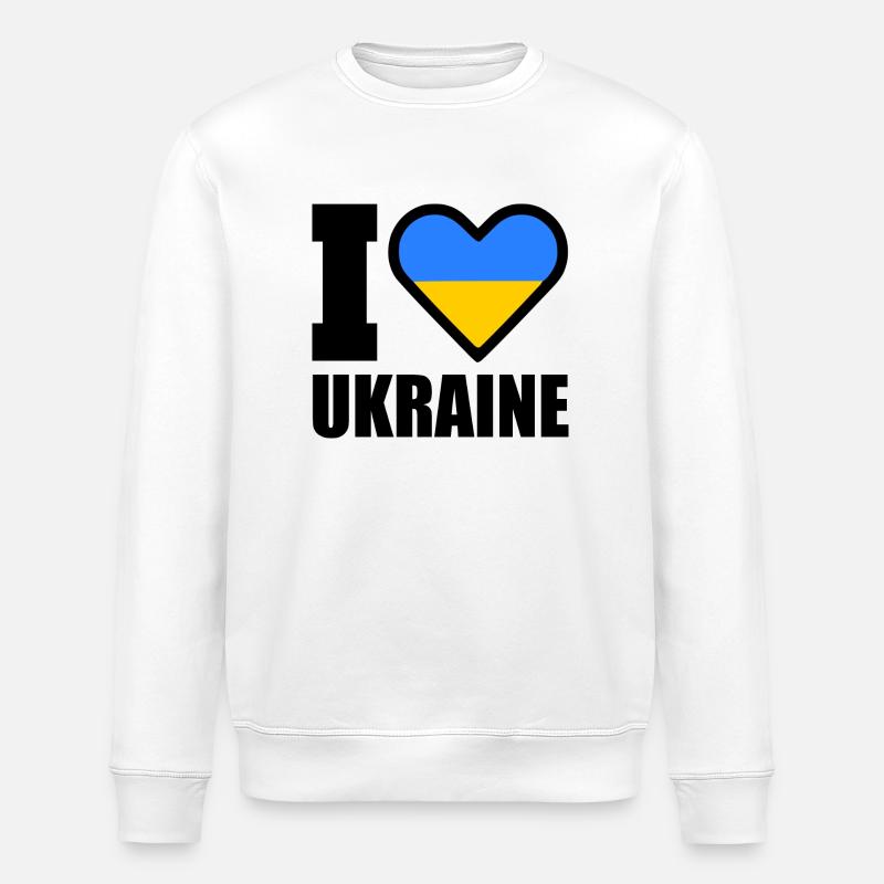 Ukraine - Stanley/Stella Unisex Bio-Sweatshirt ROLLER - Weiß