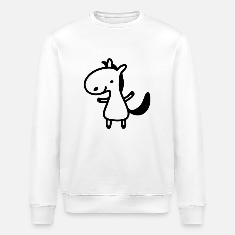 Pony - Line - Stanley/Stella Unisex Bio-Sweatshirt ROLLER - Weiß