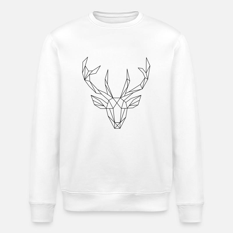 Cerf - Sweat bio ROLLER Stanley/Stella Unisexe - blanc