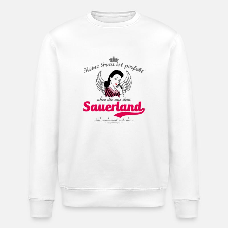 Frau perfekt Sauerland - Stanley/Stella Unisex Bio-Sweatshirt ROLLER - Weiß