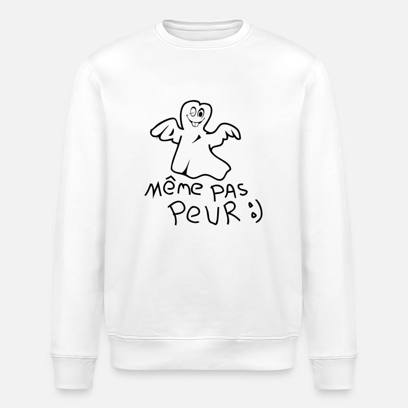 meme pas peur - Sweat bio ROLLER Stanley/Stella Unisexe - blanc
