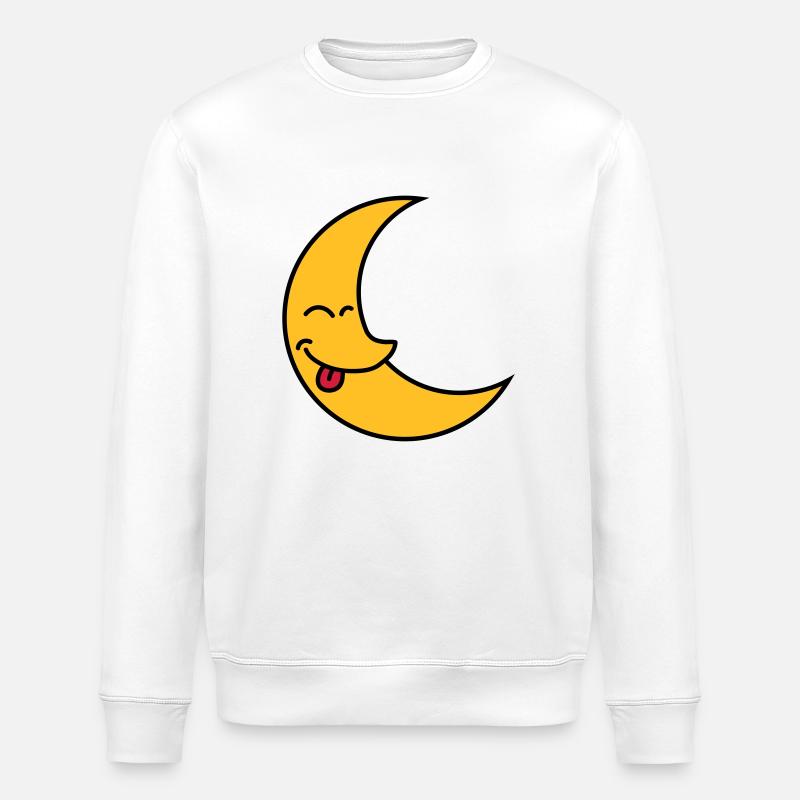 Funny Moon - Stanley/Stella Unisex Bio-Sweatshirt ROLLER - Weiß